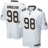 Nike Men & Women & Youth Saints #98 Maralson White Team Color Game Jersey